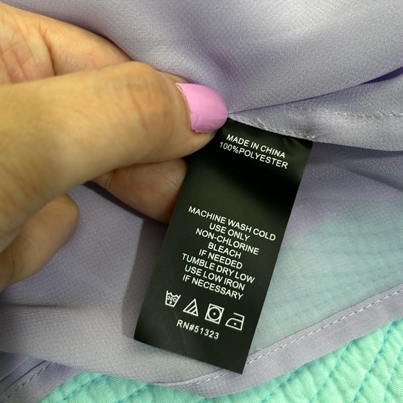 Vince camuto purple sheer panel top - Picture 12 of 13